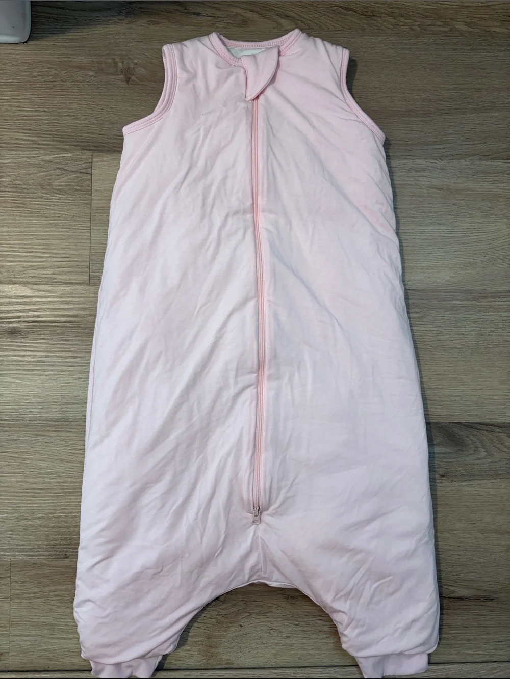 Quince Sleeveless Baby Sleep Sack One-Piece in Soft Pink medium